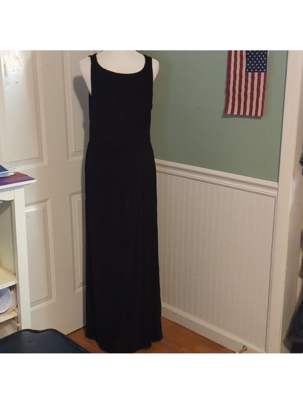 Mercer & Madison Black Sleeveless Maxi Dress Large - Picture 7 of 12